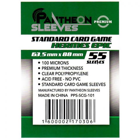 Протекторы Pantheon Sleeves Hermes Epic Standard Card Game премиум (55 шт., 63.5x88 мм)